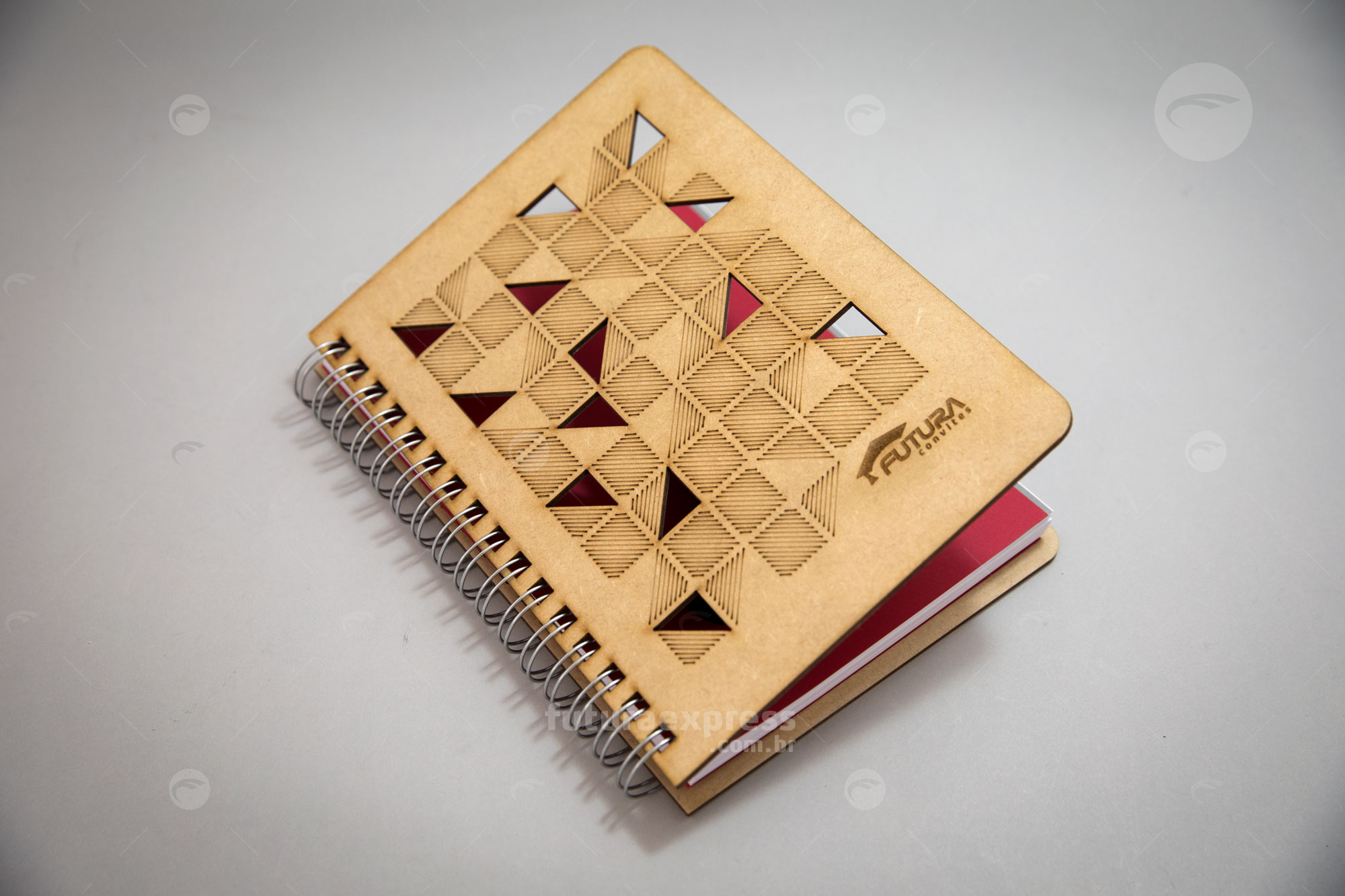 Caderno Capa Madeira A5 Cod: 314