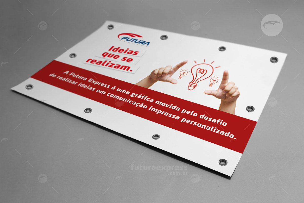 Banners e Lonas com Ilhós Gráfica BH Futura Express